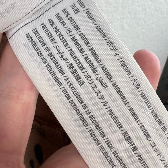 Abercrombie & Fitch Open Front Dalmatian Spot Brown Cardigan Sweater Size Small - Picture 6 of 7